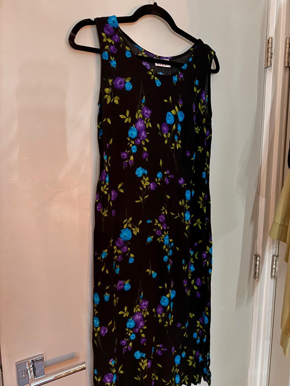 Vintage Floral Midi Dress R&K Sleeveless